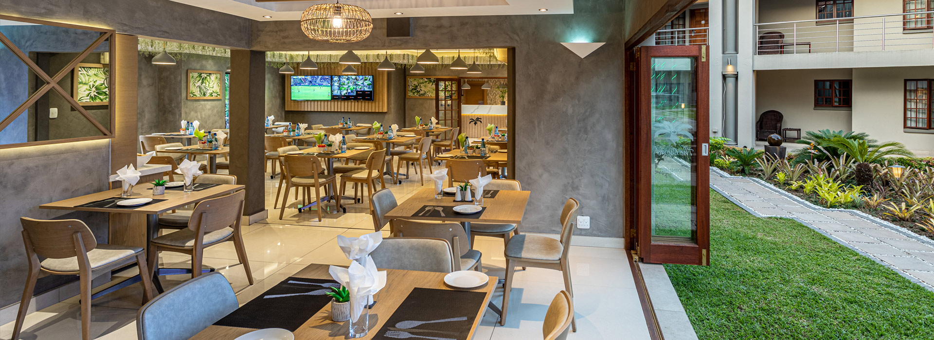 Cycad Restaurant with open door